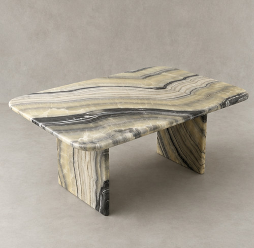 Rainbow onyx coffee table - onyx,