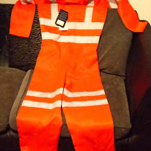 Vis orange reflective work - hi-vis,