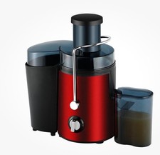 Stainless Steel Juicer Machine  Whole Fruit Vegetable Juice Extractor Red