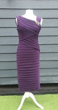 BEAUTIFUL! Scarlett Nite Purple Cocktail/Party/Wedding Guest Dress UK 10