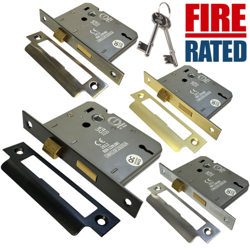 Door lock fire rated - door, lever