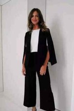 Zara black cape blazer poncho - zara,