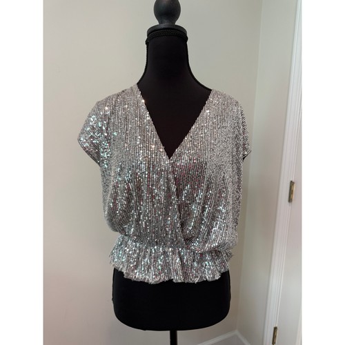 Zara silver sequin - zara,