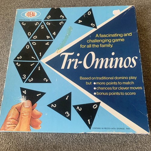 Tri ominos vintage board game - tri-ominos,