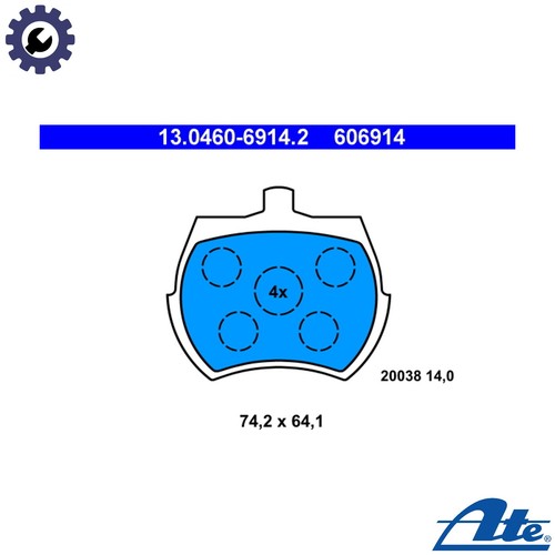 Brake pad set disc - brake,