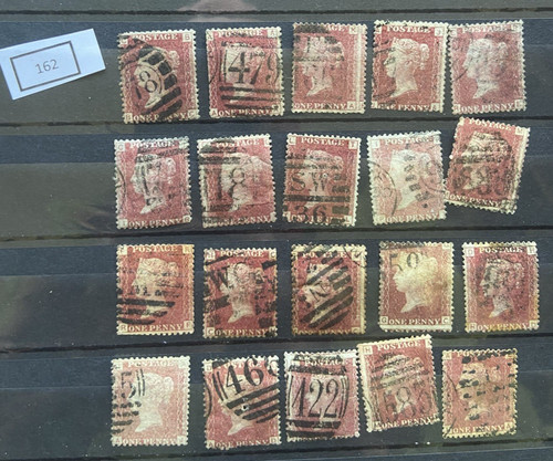 Sg43 sg44 penny red - sg43/sg44., qv
