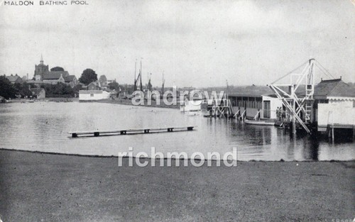 Maldon bathing pool - bathing, essex