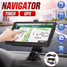 7" Truck Sat Nav HGV Lorry LGV 2025 UPDATED UK EUROPE Maps Pois Keyfuels Laybys