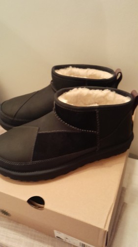 Ugg boots black leather - uk,