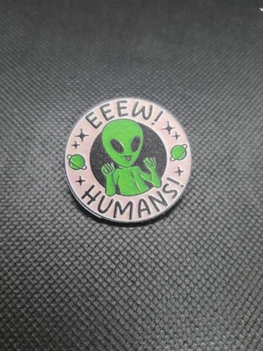 Eeew humans acrylic pin - acrylic,