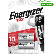 2 x Energizer CR123A CR123 123 3v Lithium Photo Battery