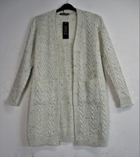 Ladies Cable Knit Open Long