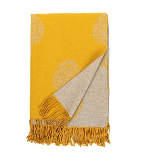 Mulberry tree scarf reversible - mulberry,