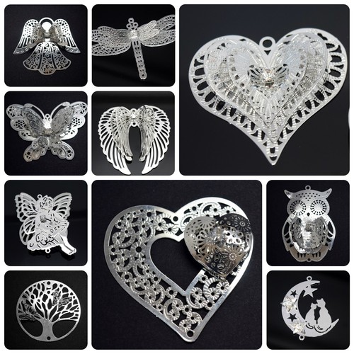 Filigree silver gold - x, /