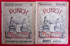 2 Vintage Punch Magazines 1927 The London Charivari Satire Cartoons No 4488 4497