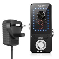 LEKATO Guitar Looper Effect Pedal Tuner 40 Mins 9 Slots Looping + UK Plug