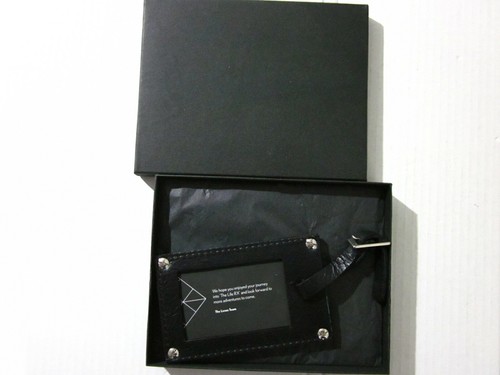 Lexus leather luggage tag - rx,