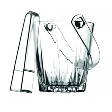 Small Glass Ice Bucket wit