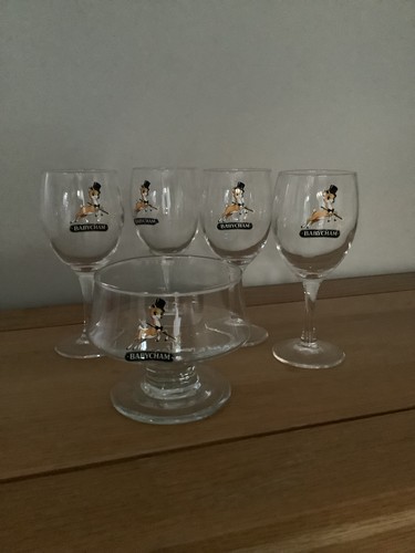 Babycham style glass 4 and - babycham,