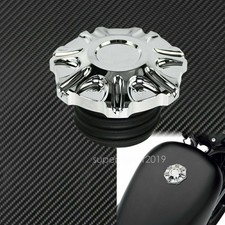 All Chrome Vented Gas Cap Fuel