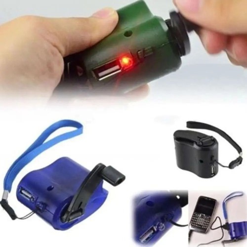 Portable hand crank - power, bank