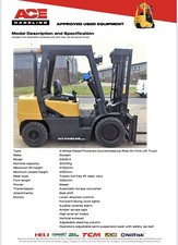 Doosan D30S-3 Container Spec Forklift Hire-£74.99pw Buy-£9995 HP-£49.91pw AH1908