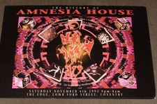 AMNESIA HOUSE    RAVE FLYER  THE EDGE  COVENTRY  1993  DANCE MEMORABILA  A5 VGC