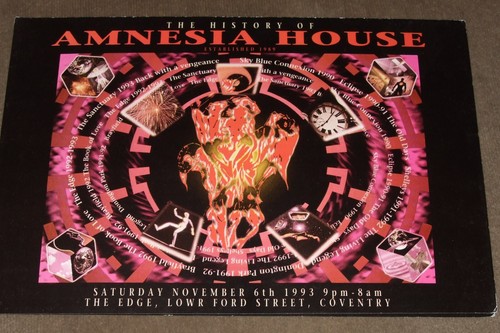 Amnesia house rave flyer - ,
