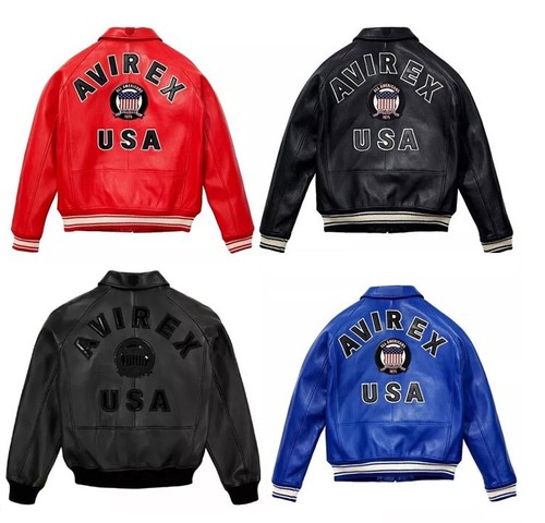 Avirex men real - real, leather