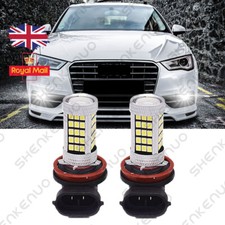 For AUDI A3 A4 B6 B7 B8 A5 A6 C6 A8 Q5 Q7 66SMD H11 H8 LED White Fog Light Bulb