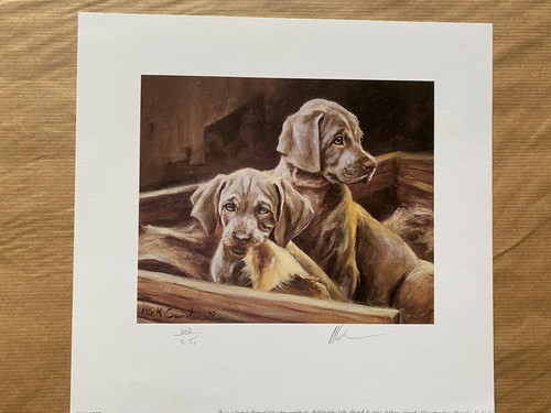 Dog art print weimaraner - dog,
