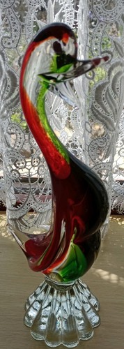 Murano sommerso glass duck vgc - sommerso,