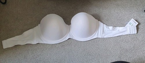 New 34d strappless - new, white