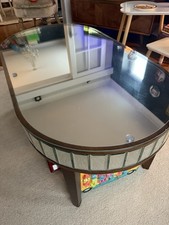 Laura Ashley Capri Mirrored Coffee Table With Glass Table Top Protector