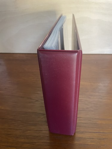 Red postcard album cards - album,,
