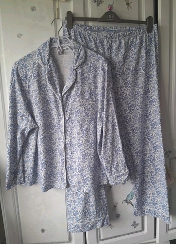 Ladies pyjamas blue - blue/, white