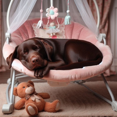 Chocolate labrador cross - chocolate,