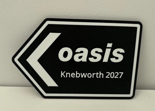 Oasis sign knebworth - sign,