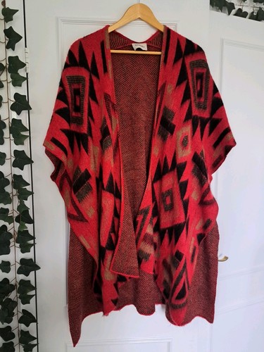 Boho aztec print poncho - boho,