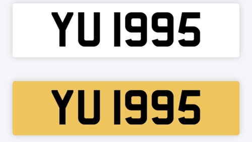 1995 year private number - private, plate