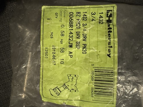 Hattersley valve 1432 - hattersley,