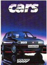 Austin Rover Range Mid 1986 UK Market Brochure Mini Metro Maestro Montego SD1
