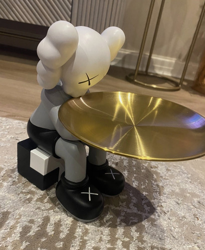 Kaws grey figure with - kaws,
