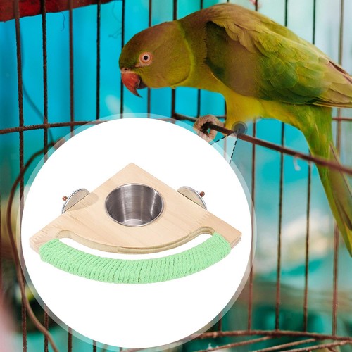 Bird perch with - perch, feeding
