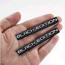2pcs black edition logo - black,