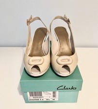 Clarks Bahama Beach - Oyster Leather - UK Size 6.5, EU 40