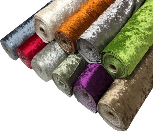Glitz crushed velvet fabric - glitz,