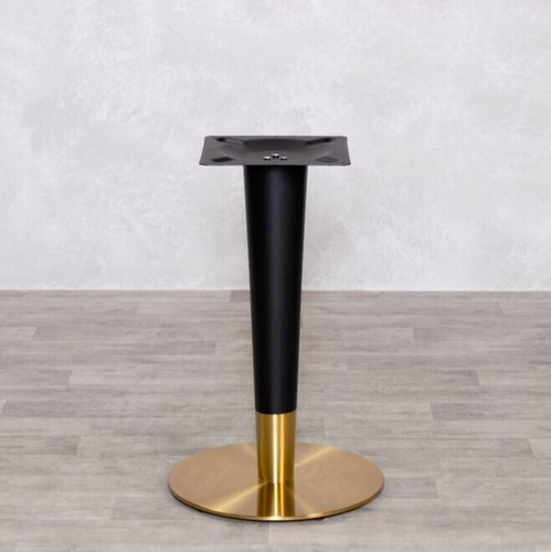 Brass table base black - base,