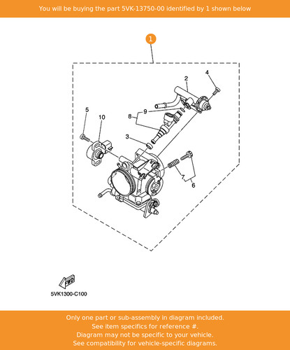 Yamaha throttle body assy - throttle,