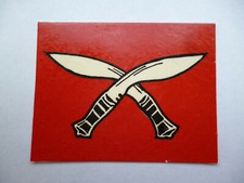 ORIGINAL 1950s BRITISH ARMY 48TH GURKHA  INFANTRY BRIGADE WATERSLIDE TRANSFER